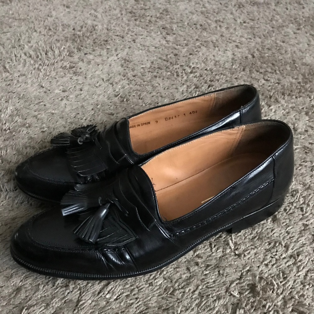 Peter Huber Men's Black Loafers